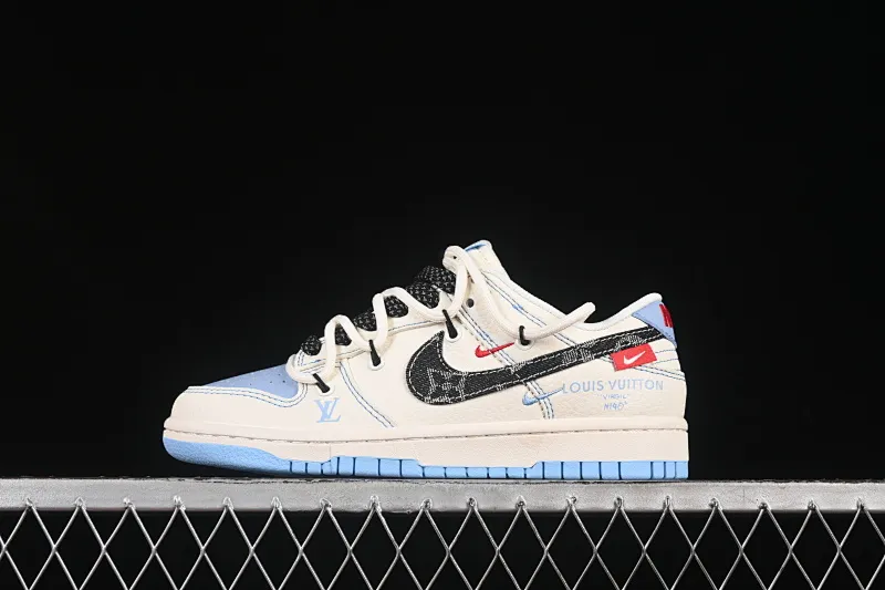 All categories Nk SB Dunk Series Nk SB Dunk Low High-end customized low-top sneakers Nike SB Dunk Low Sup series Strap beige and gray hook Anniversary high-end customized low-top casual sneakers FC1688-219